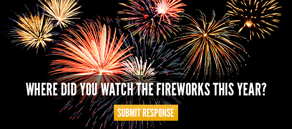 Where did you watch the fireworks this year?